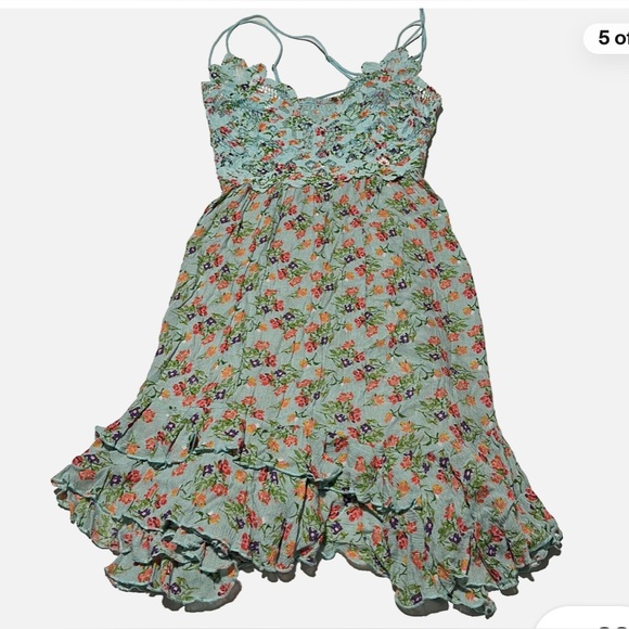 Free People NWT size S Floral Summer sundress - Picture 6 of 8